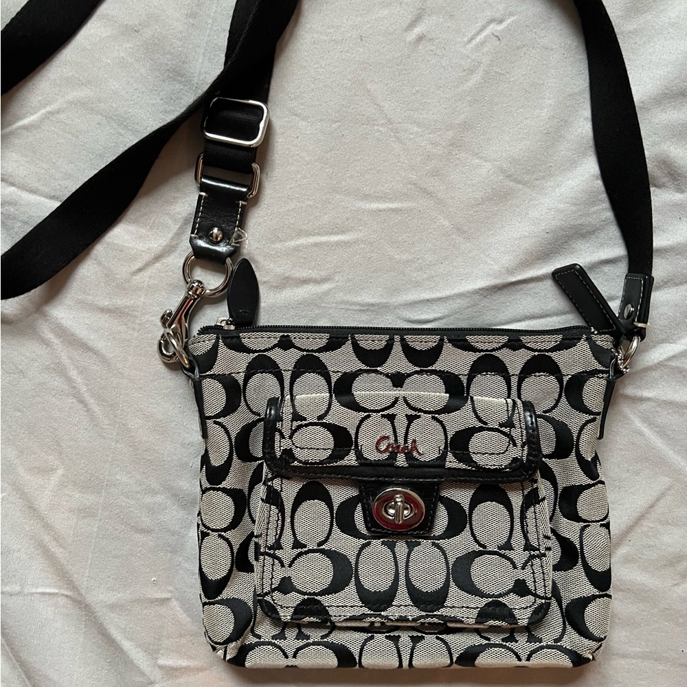 Coach Crossbody Signature Jacquard Adjustable Strap